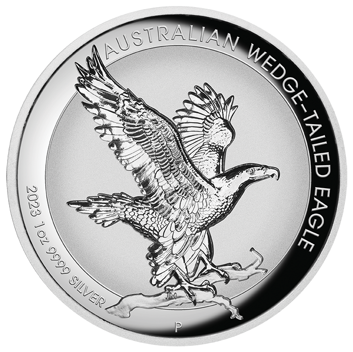 2023 Australian Wedge-tailed Eagle 1oz Silver Incused Coin
