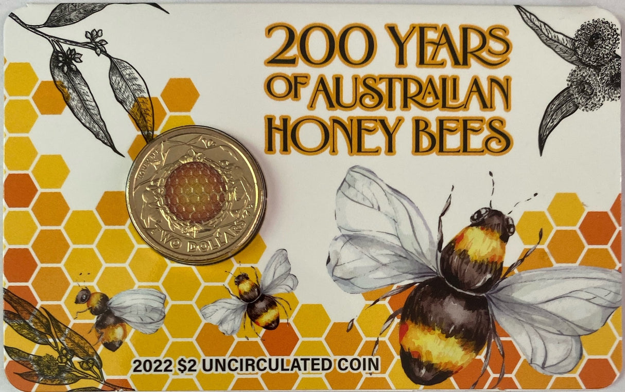 2022 $2 Honey Bee Carded Coin