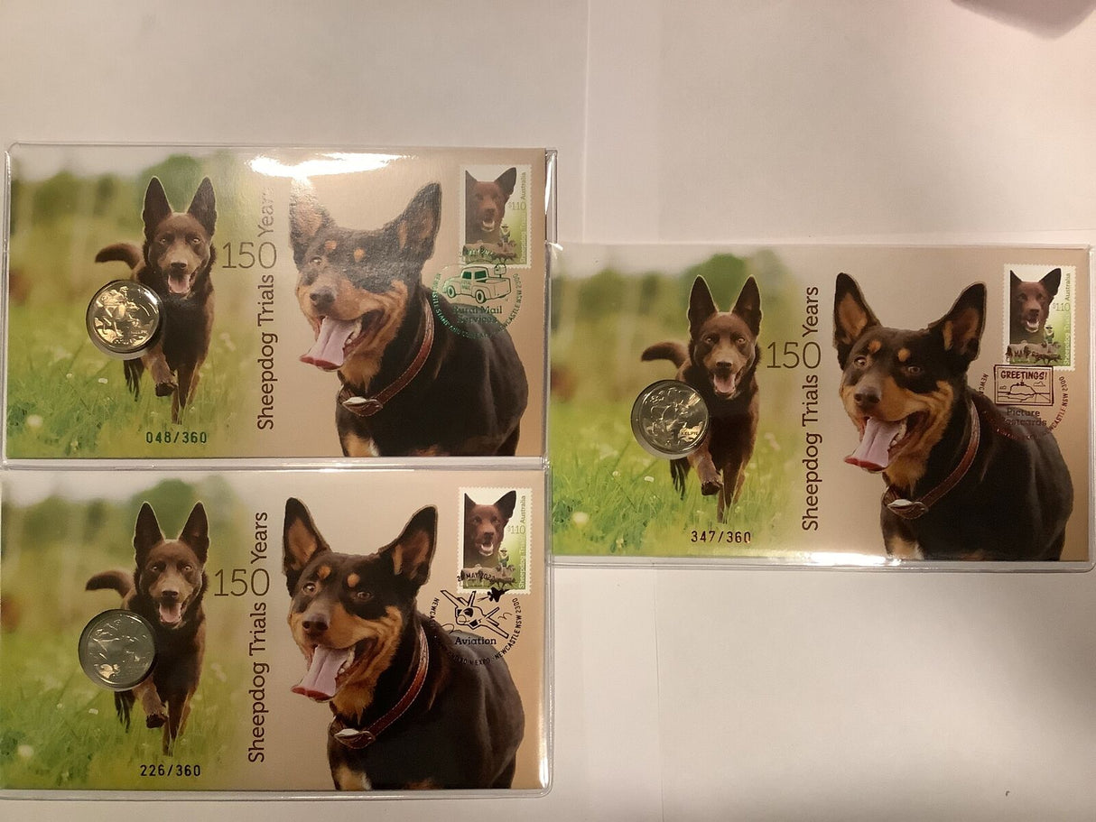 2022 Newcastle Coin Show PNC. 120 made per day. Full Set Sheepdog Trials days 1,2,3