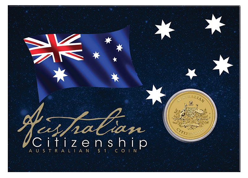 2023 UNC Carded $1 - Australian Citizenship