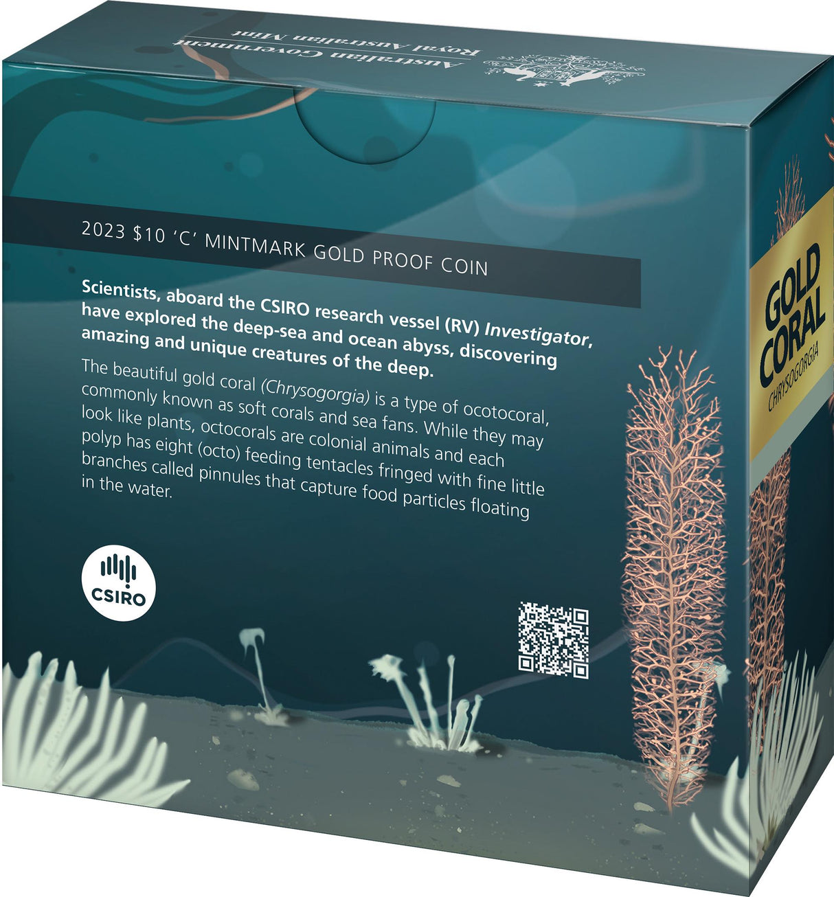 2023 $10 ‘C’ Mintmark Gold Proof Coin. Creatures of the Deep