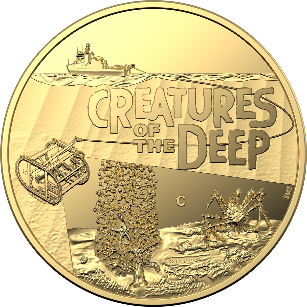 2023 $10 ‘C’ Mintmark Gold Proof Coin. Creatures of the Deep