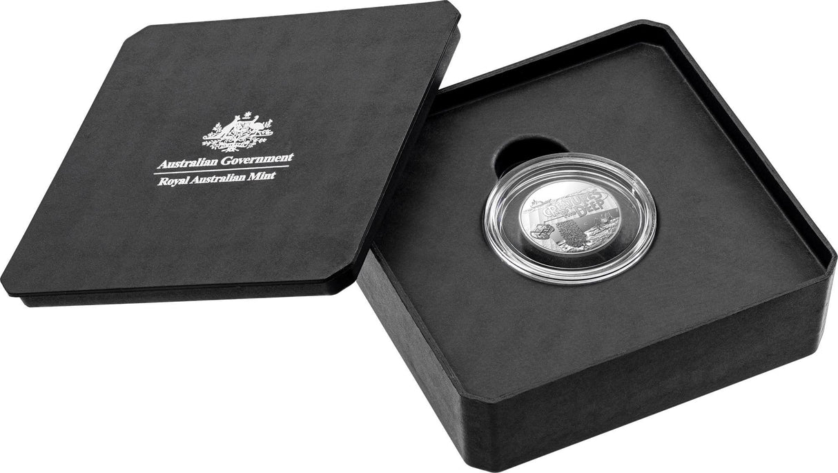 2023 $1 'C' Mintmark Silver Proof Coin. Creatures of the Deep