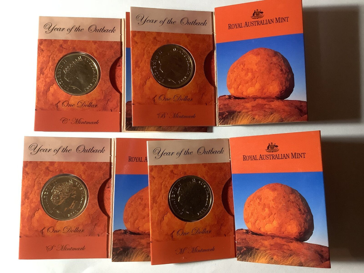 2002 $1 Year of the Outback. 'C', 'S', 'M', 'B'