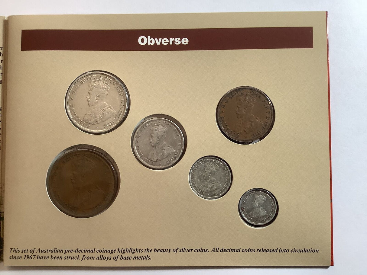 Australian Pre-Decimal Coin Set. Coinage of King George V