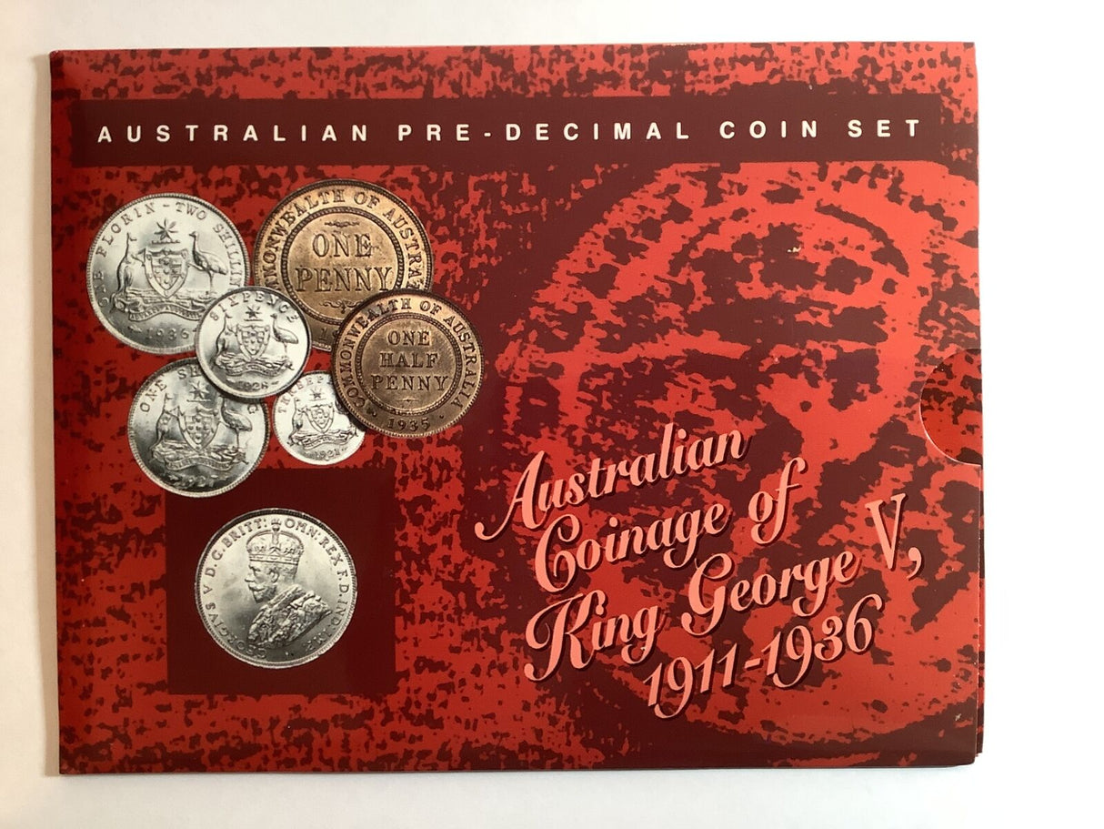 Australian Pre-Decimal Coin Set. Coinage of King George V
