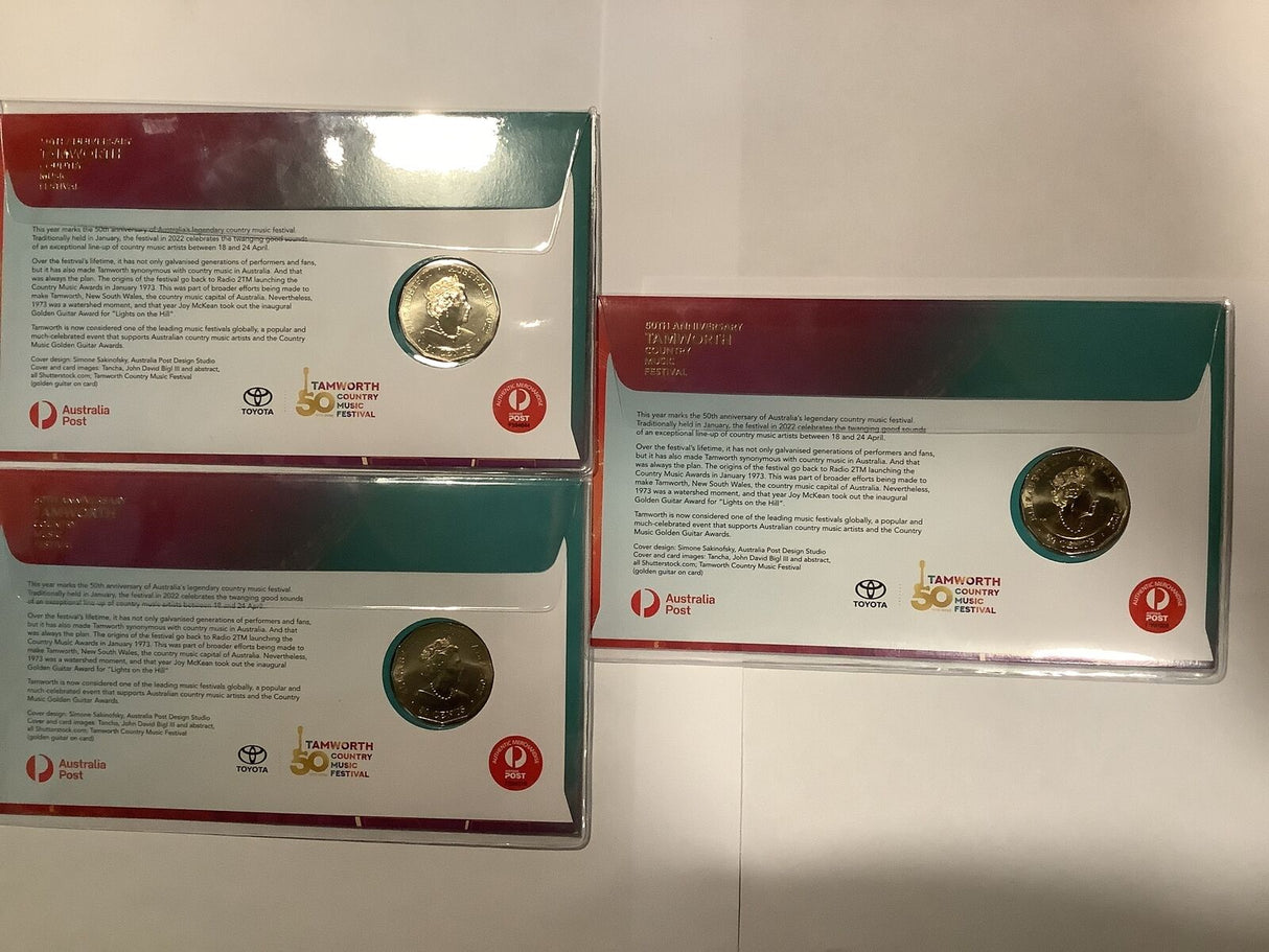 2022 Newcastle Coin Show PNC. 120 made per day. Full Set Tamworth Music Festival days