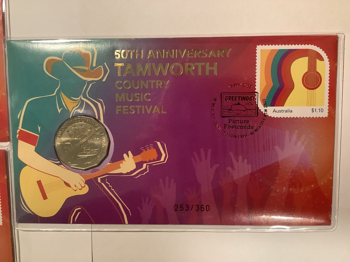 2022 Newcastle Coin Show PNC. 120 made per day. Full Set Tamworth Music Festival days
