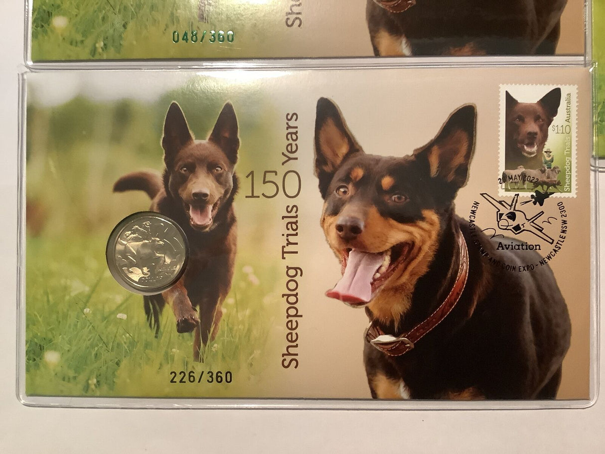 2022 Newcastle Coin Show PNC. 120 made per day. Full Set Sheepdog Trials days 1,2,3