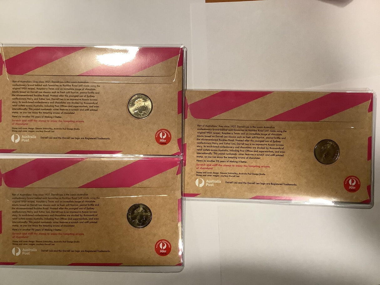 2022 Newcastle Coin Show PNC. 120 made per day. Full Set Darrell Lea days 1,2,3