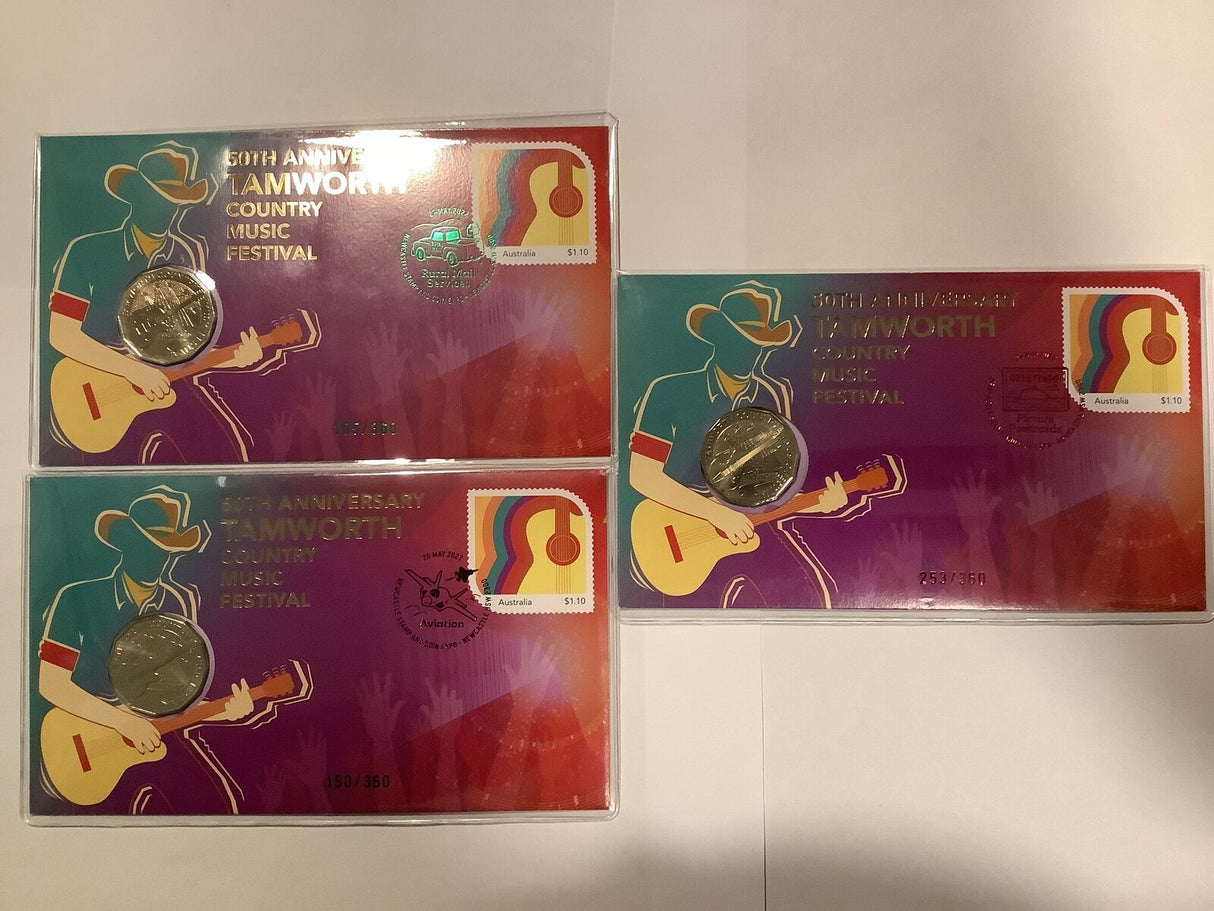 2022 Newcastle Coin Show PNC. 120 made per day. Full Set Tamworth Music Festival days