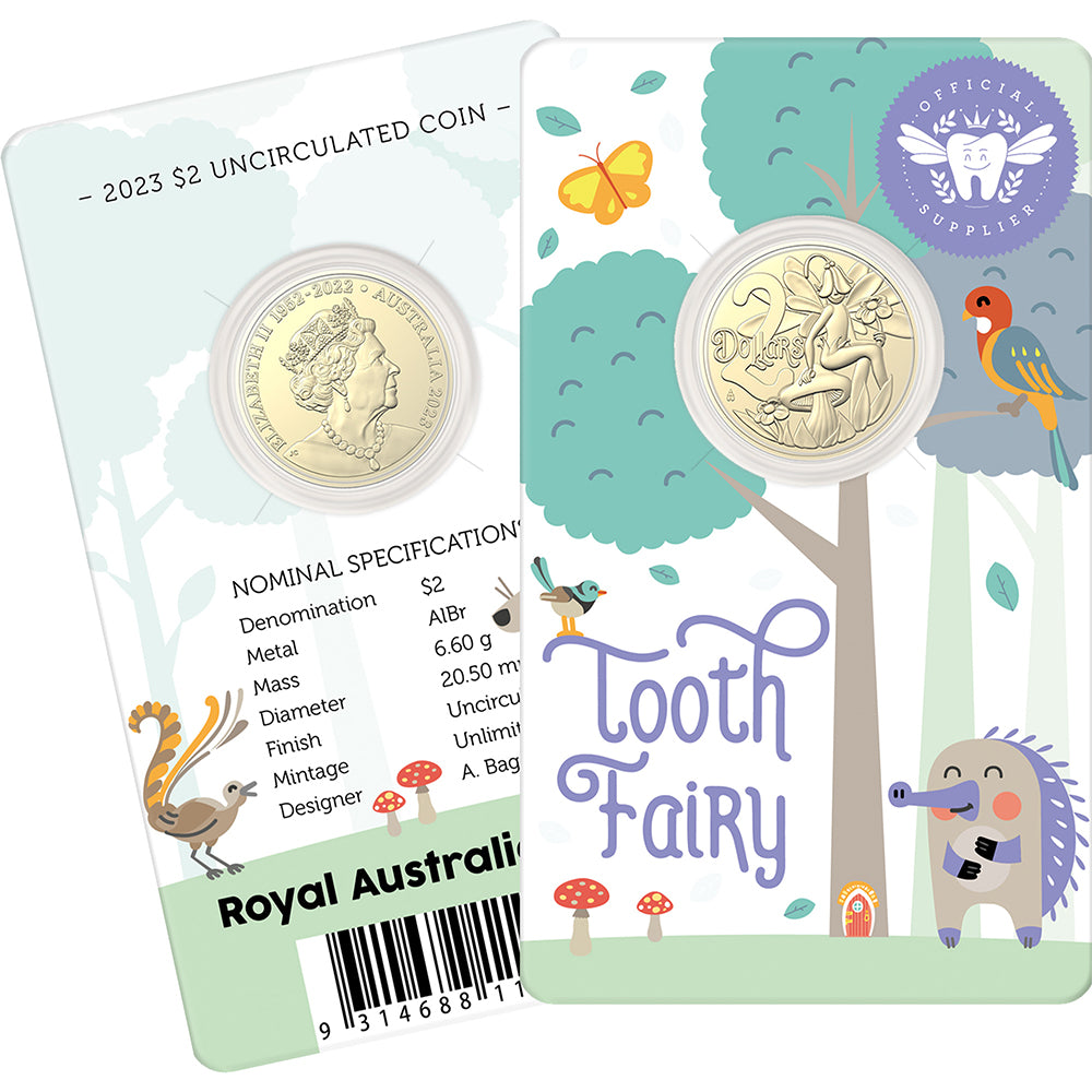 2023 $2 Tooth Fairy Carded Coin