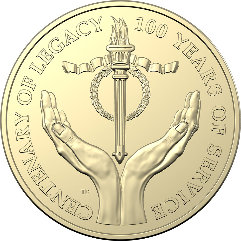 2023 $1 Centenary of Legacy. Uncirculated Carded Coin.