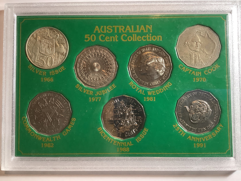 19661991 7 Coin 50c Collection. Ensleigh Coins