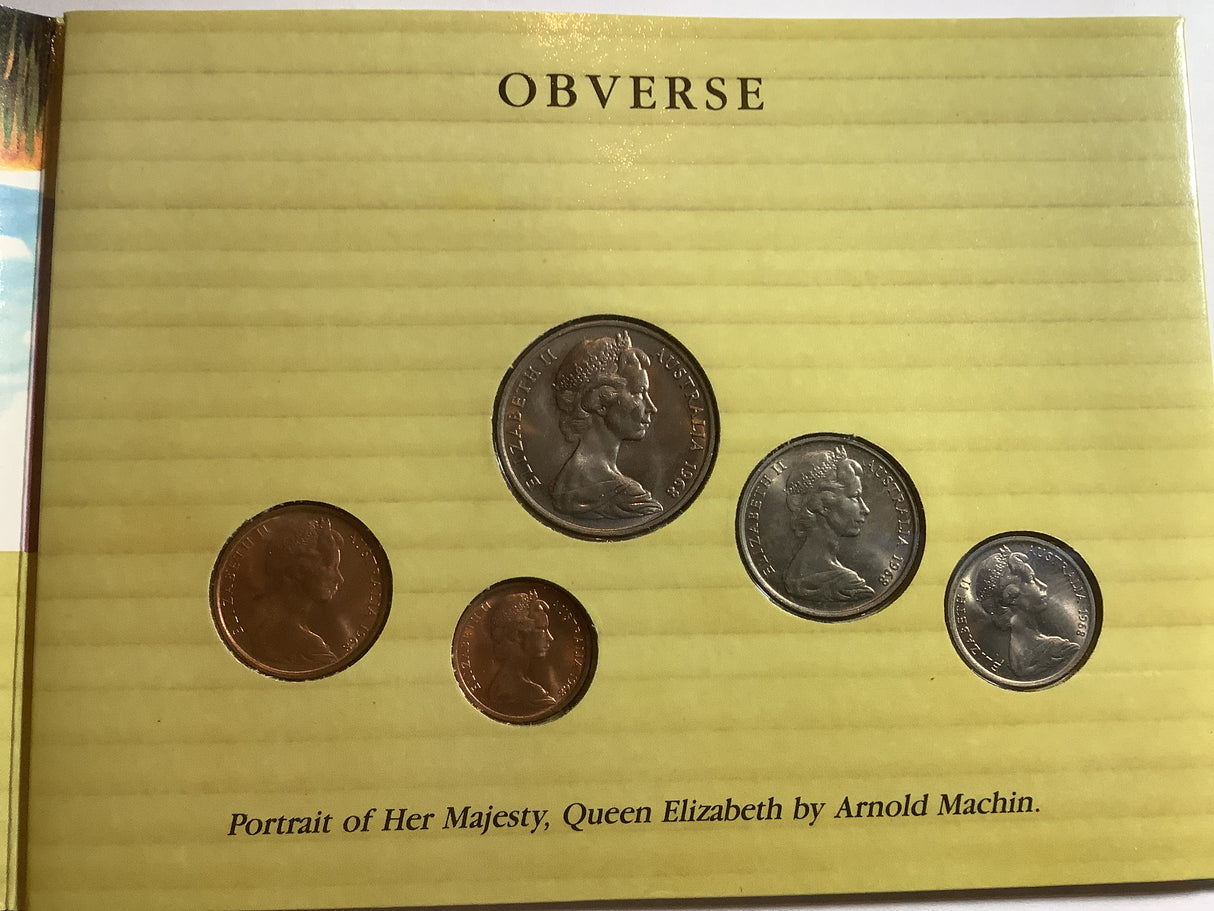 1968 Australian Uncirculated Set. Sherwood Issue.