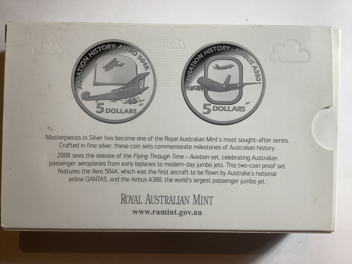 2008 Masterpieces in Silver. Flying Through Time. Aviation.