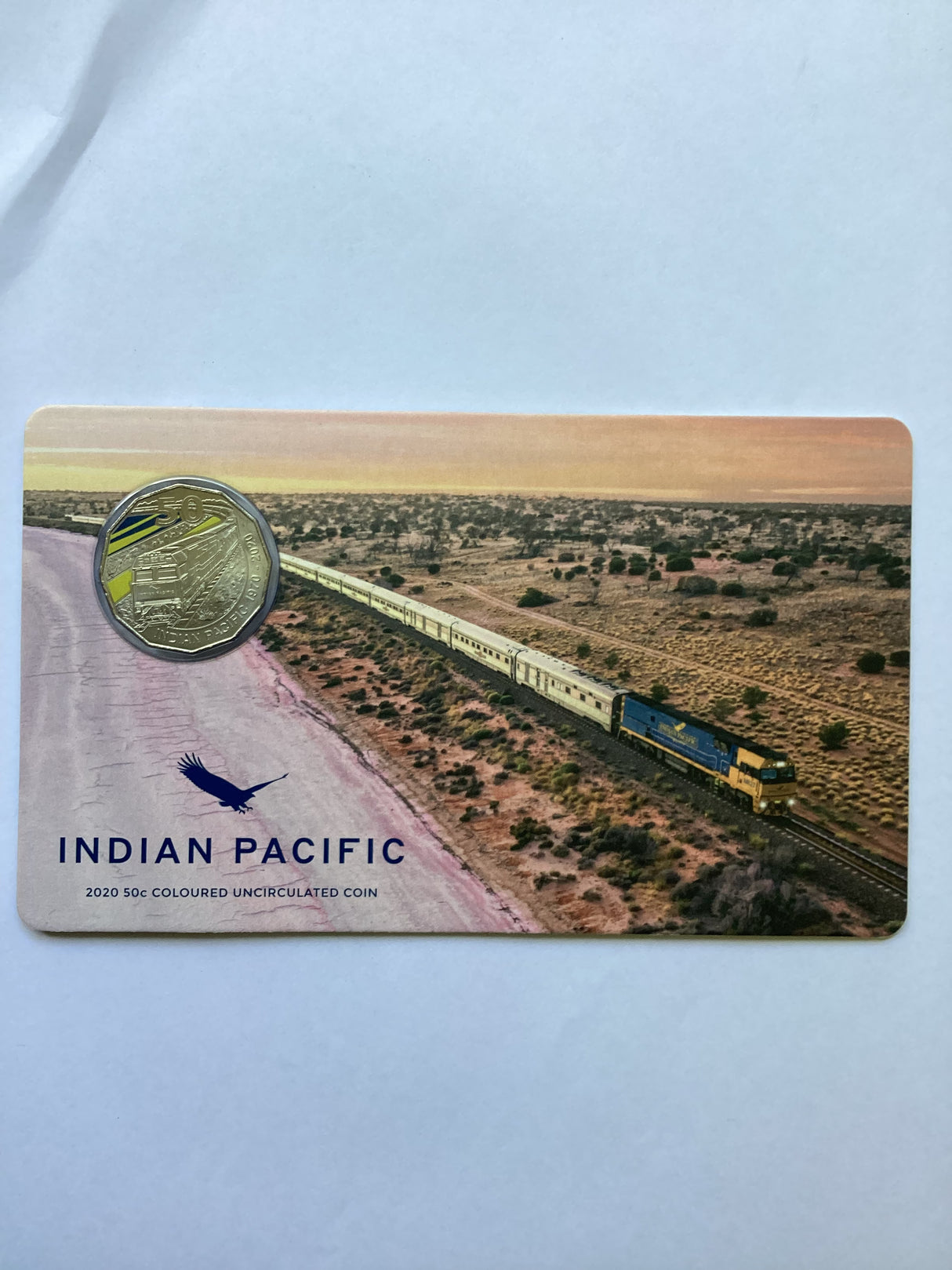 2020 50c Indian Pacific Coloured Uncirculated Coin
