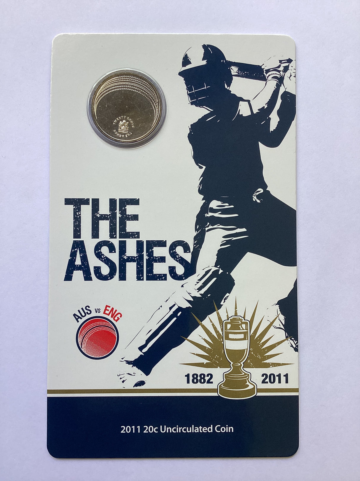 2011 20c Uncirculated Coin. The Ashes