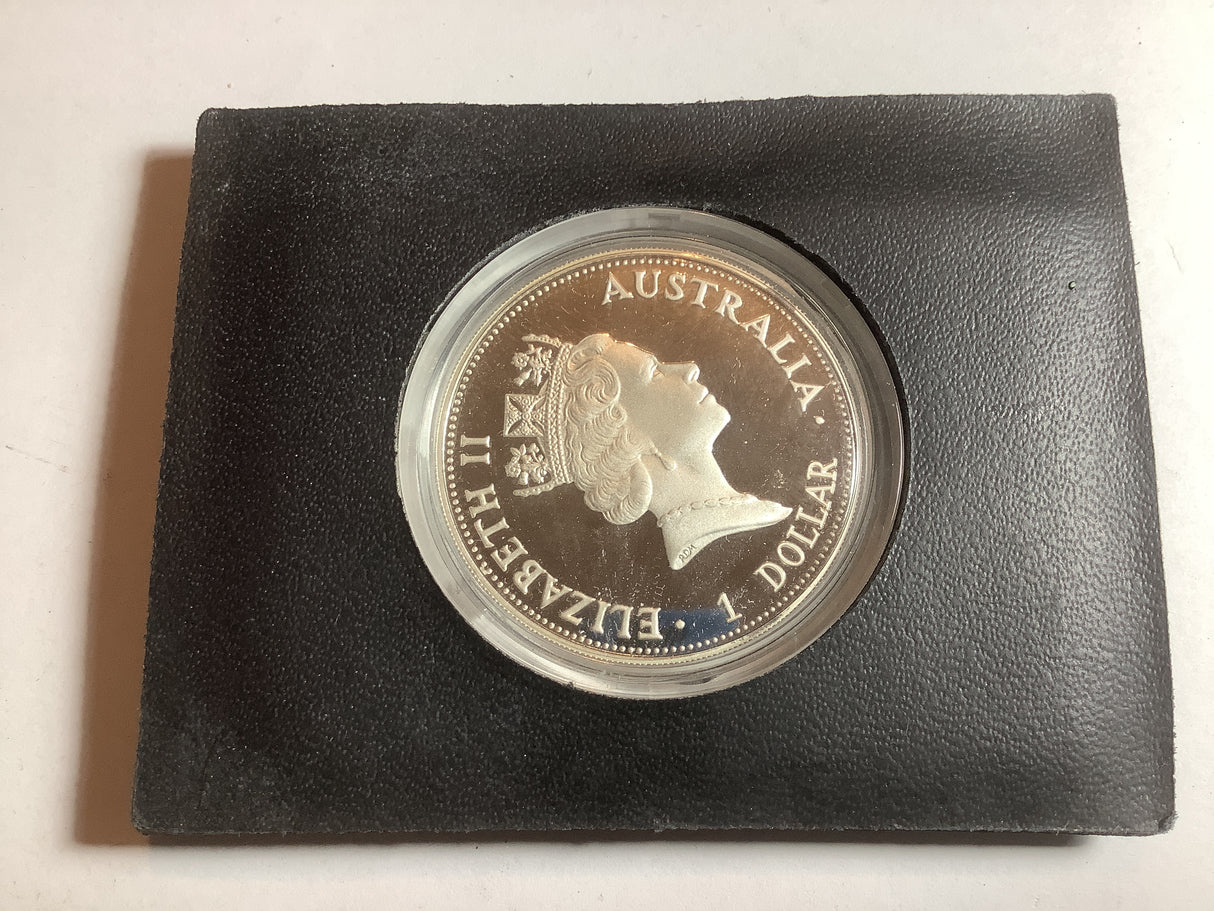 1992 Kookaburra 1 Ounce Silver Proof Coin.