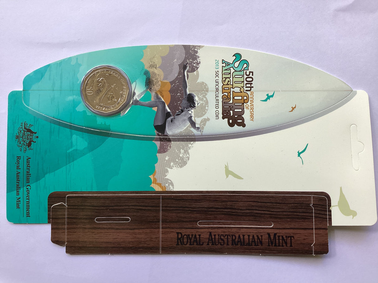 2013 50c 60th Anniversary of Surfing Australia