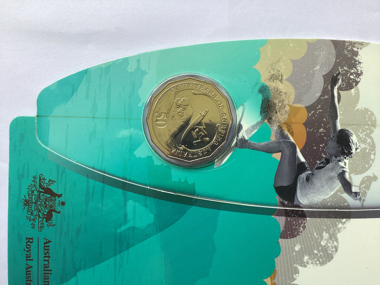 2013 50c 60th Anniversary of Surfing Australia