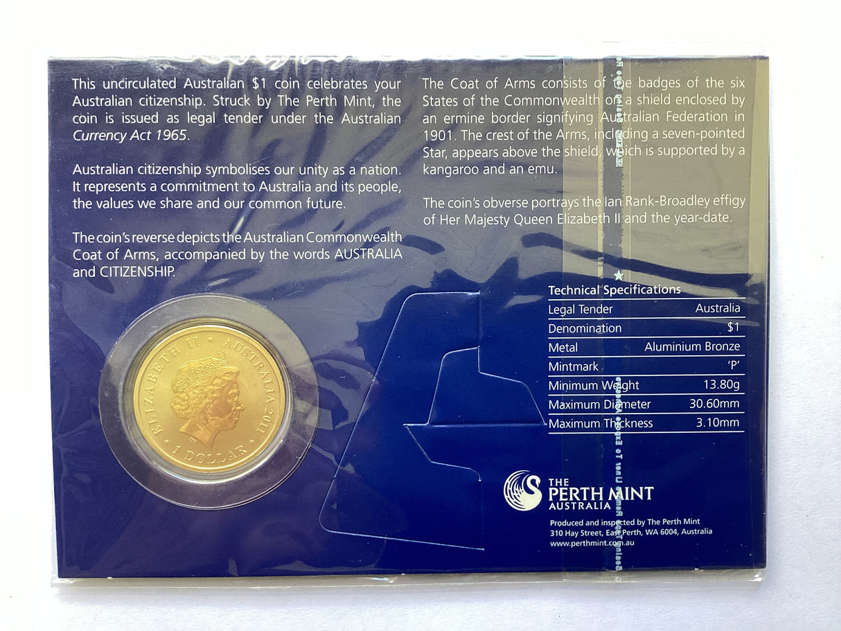 2011 $1 Australian Citizenship