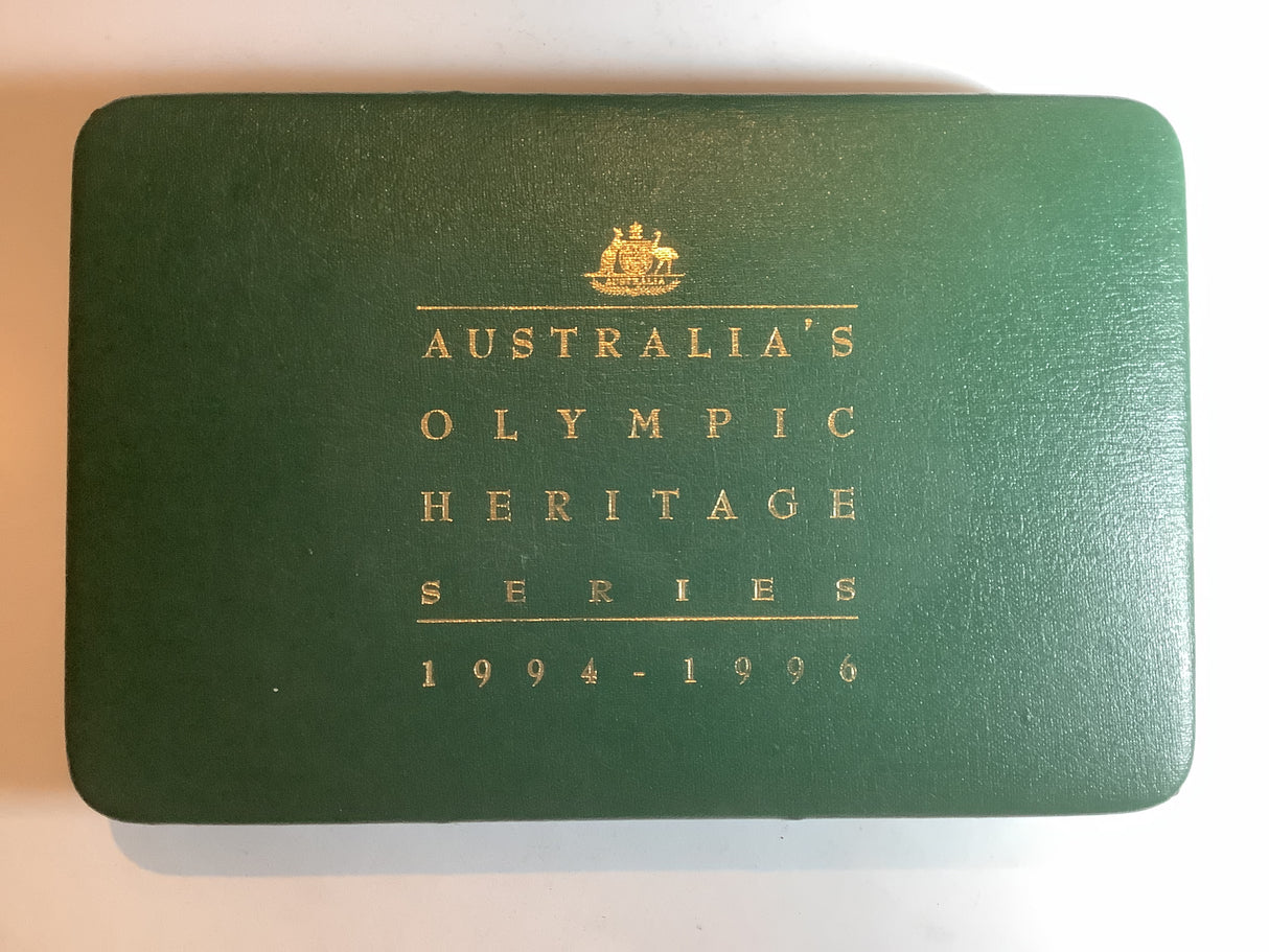 1994-1996 Australia’s Olympic Heritage Series 6 Silver Coin Collection.