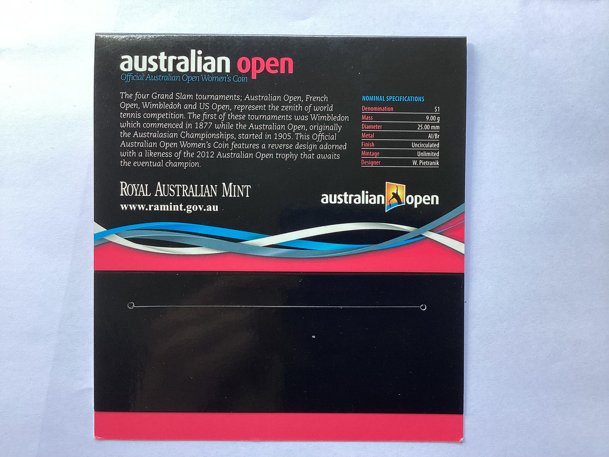 2012 $1 Australian Open Women