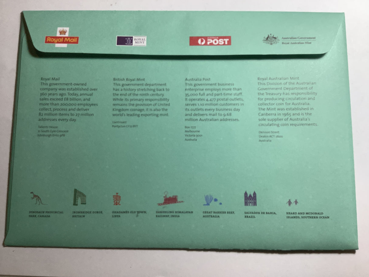 2005 PNC Joint Issue. 50c & 50p World Heritage Sites