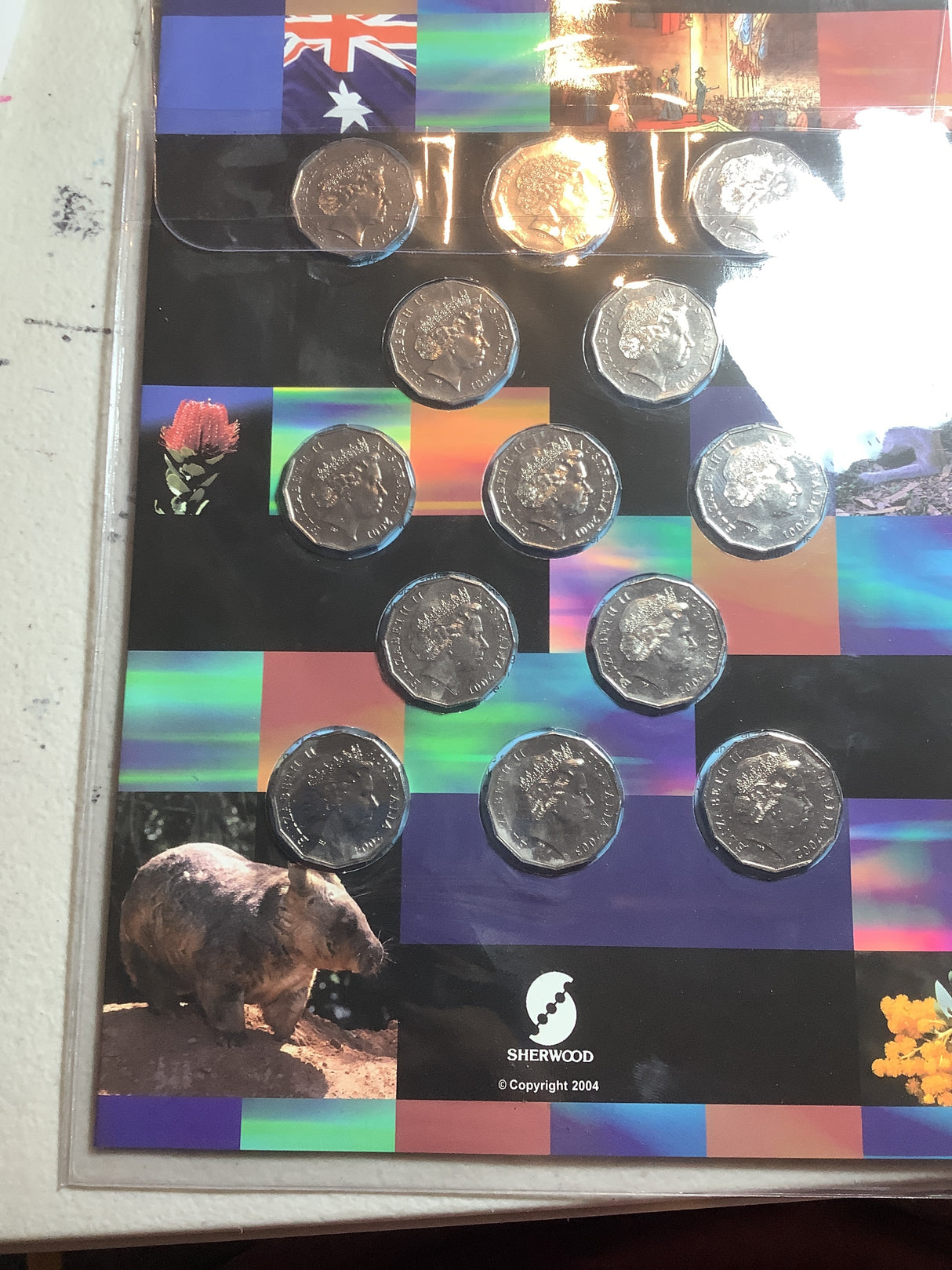 2001-2004 Federation and Commemorative Coin 50c Coin Collection.