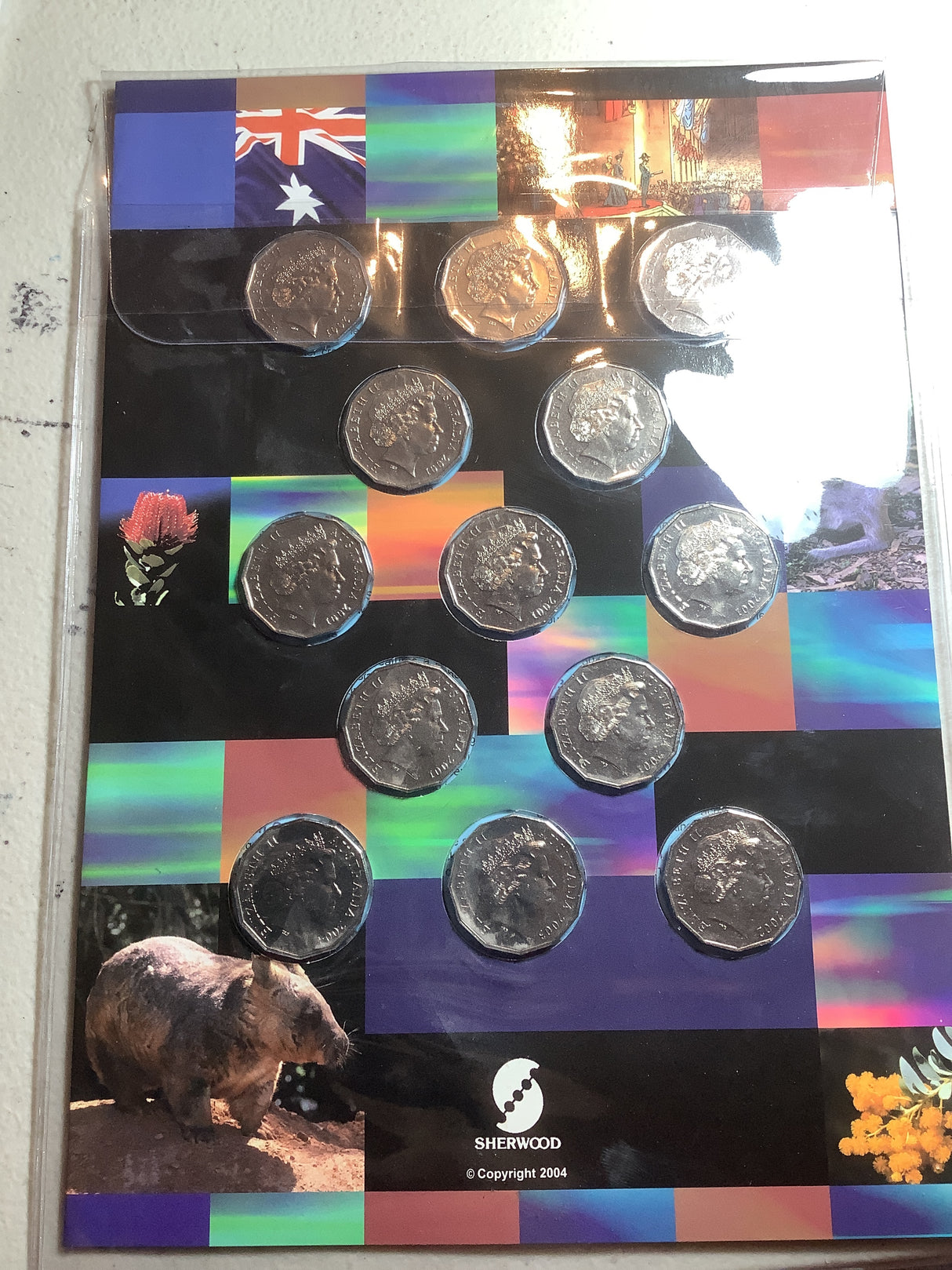 2001-2004 Federation and Commemorative Coin 50c Coin Collection.
