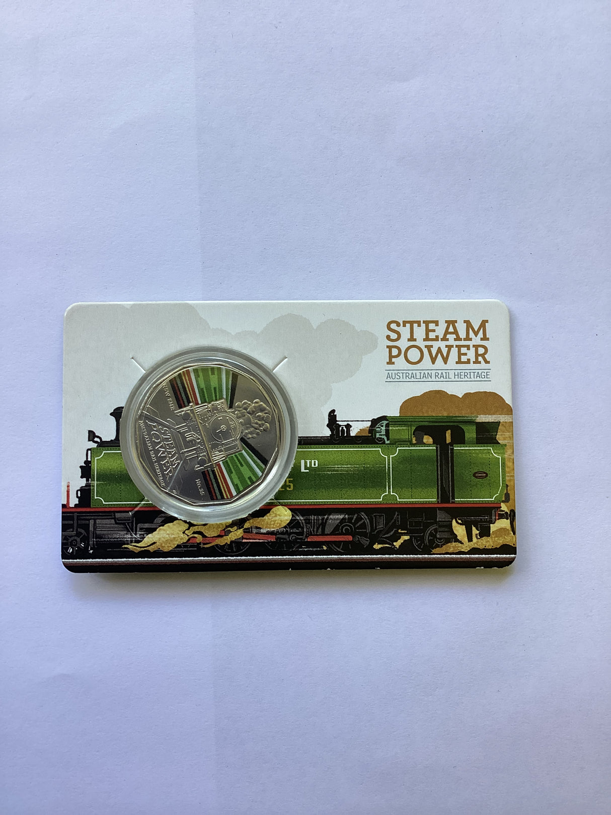 2022 50c Australian Steam Trains. New South Wales. South Maitland Railways 10 Class No.25