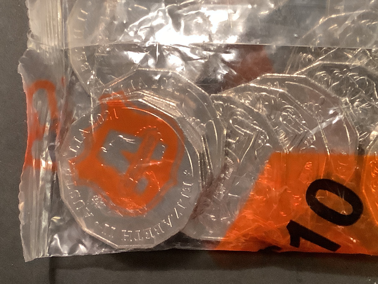 2021 50 Cent Coin Coat of Arms Security Bag.