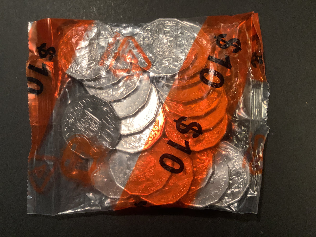 2021 50 Cent Coin Coat of Arms Security Bag.