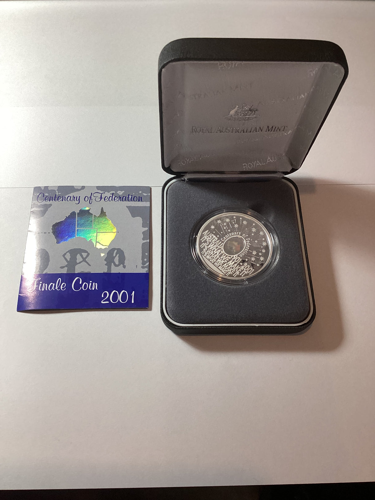 2001 $5 Centenary of Federation. Finale. silver proof coin