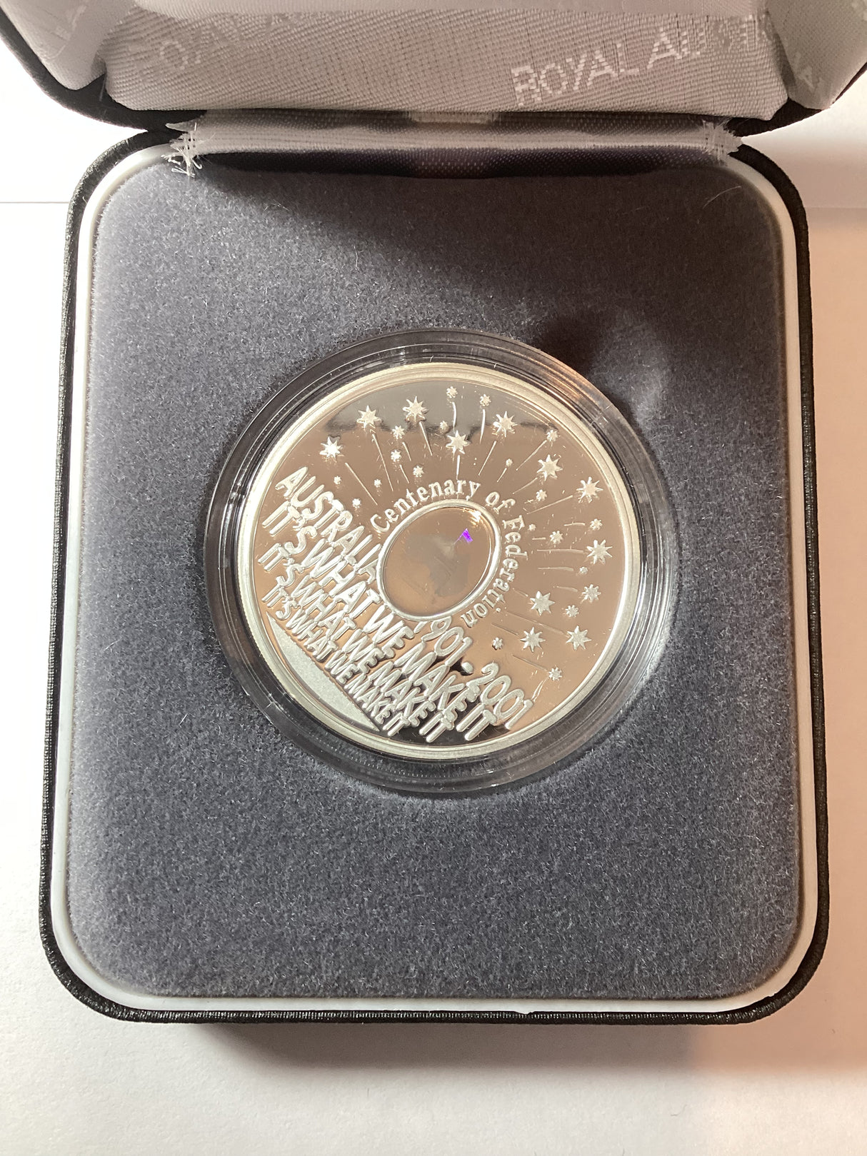 2001 $5 Centenary of Federation. Finale. silver proof coin