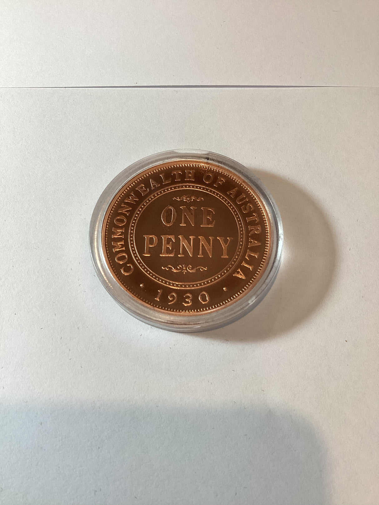 2005 75th anniversary 1930 Penny one ounce silver coin