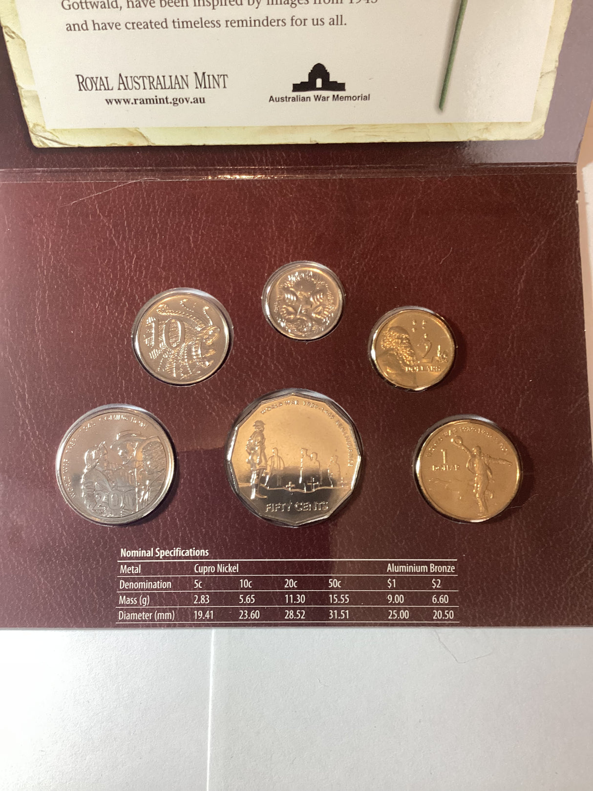 2005 Australian Uncirculated Set.