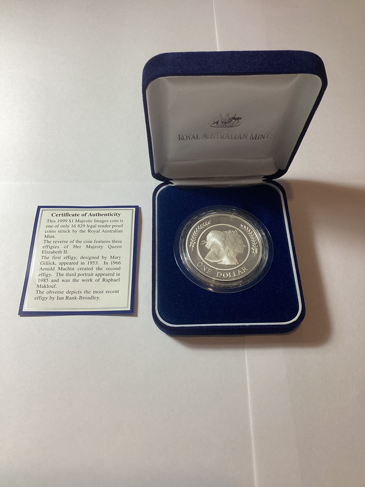 1999 $1 Silver Proof Coin Majestic Images
