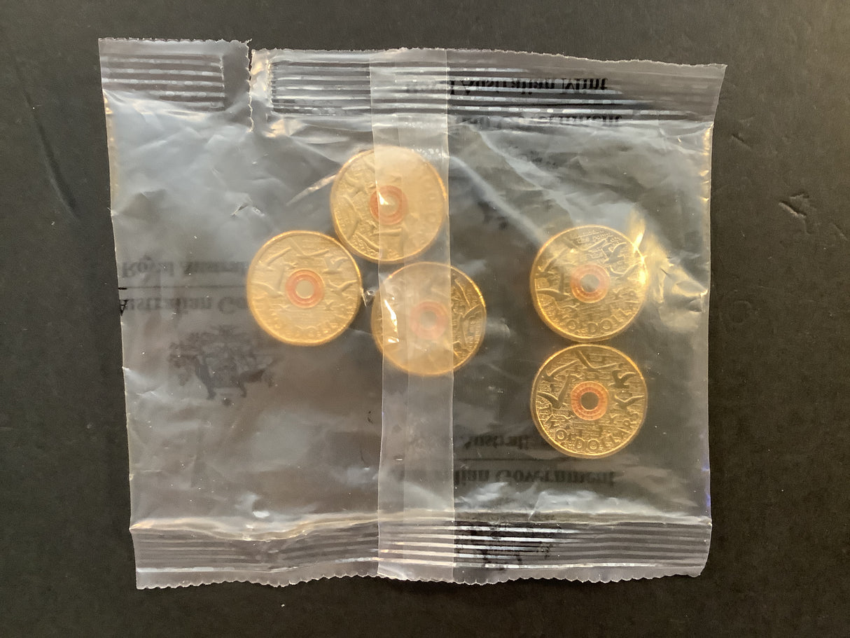 2015 $2 RAM Satchel. Remembrance Day. Orange Flanders Field.