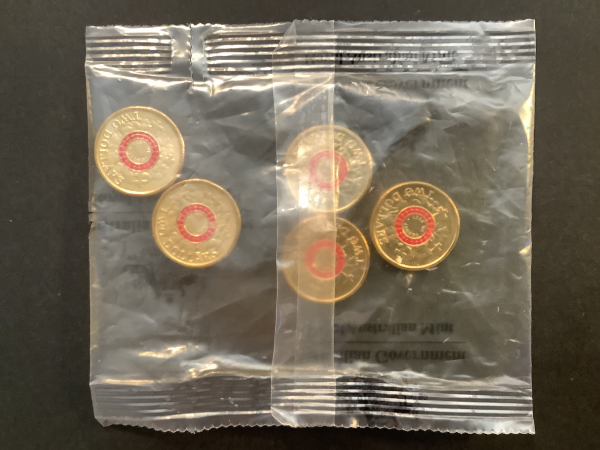 2015 Lest We Forget $2 RAM satchel. Commemorating 100 years since Anzac Cove.