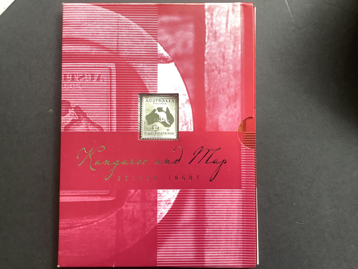 2005 Australian Kangaroo and Map Silver Ingot.