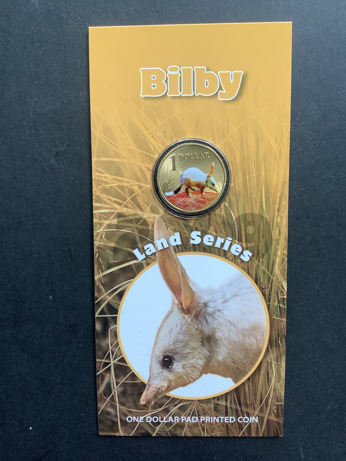 2009 $1 Bilby Land Care Series. Pad Printed Coin