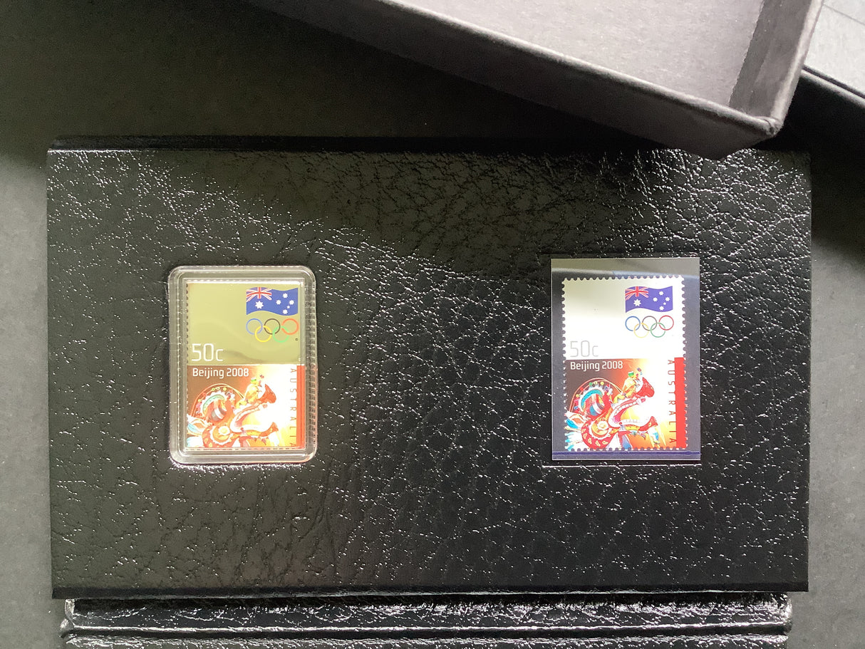 2008 Beijing Olympic Games 1/2oz Silver Proof Stamp Coin Set