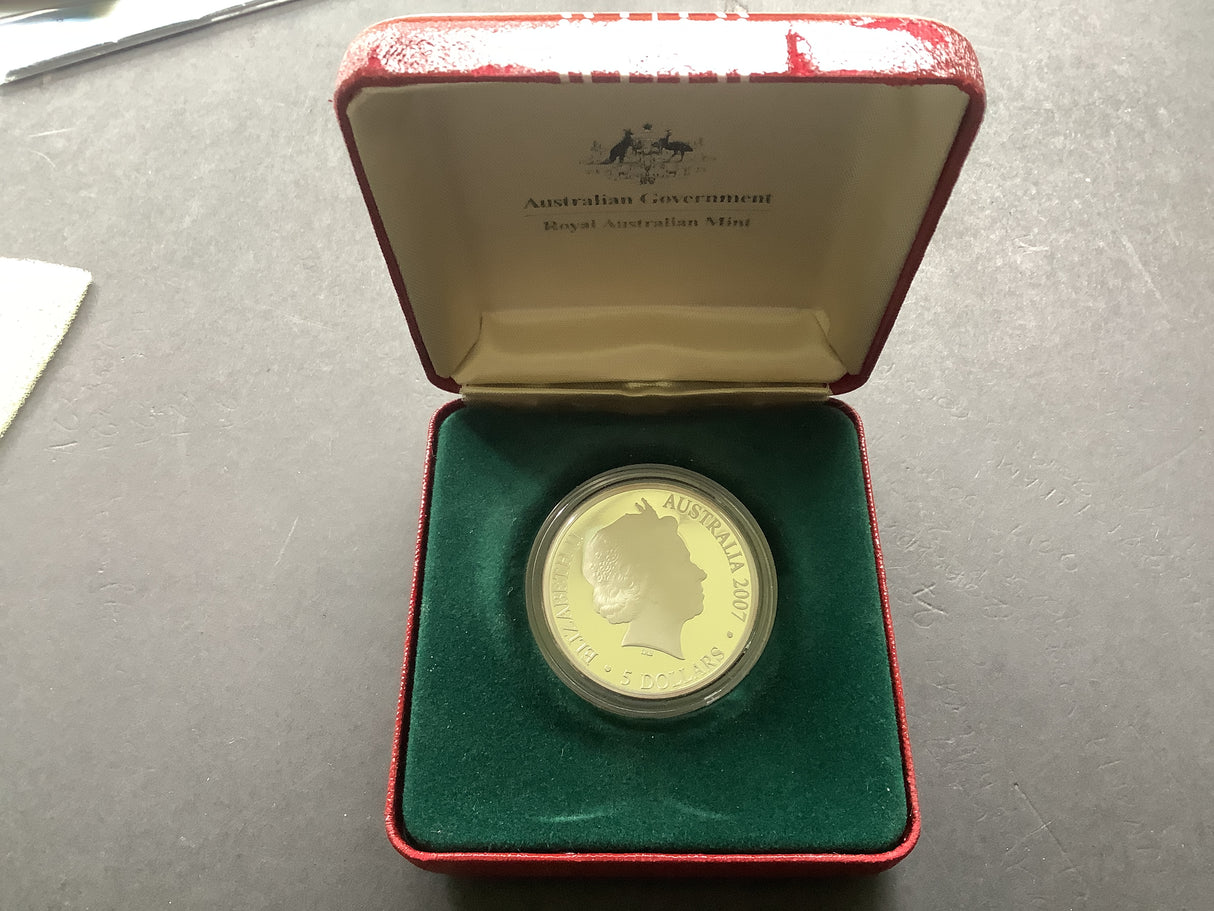 2007 $5 The Ashes Silver Proof Coin