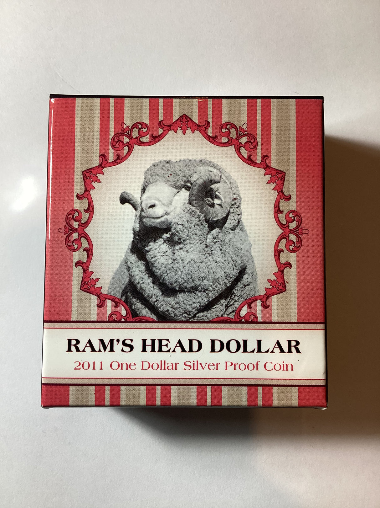 2011 $1 Silver Proof Coin. Ram's Head Dollar