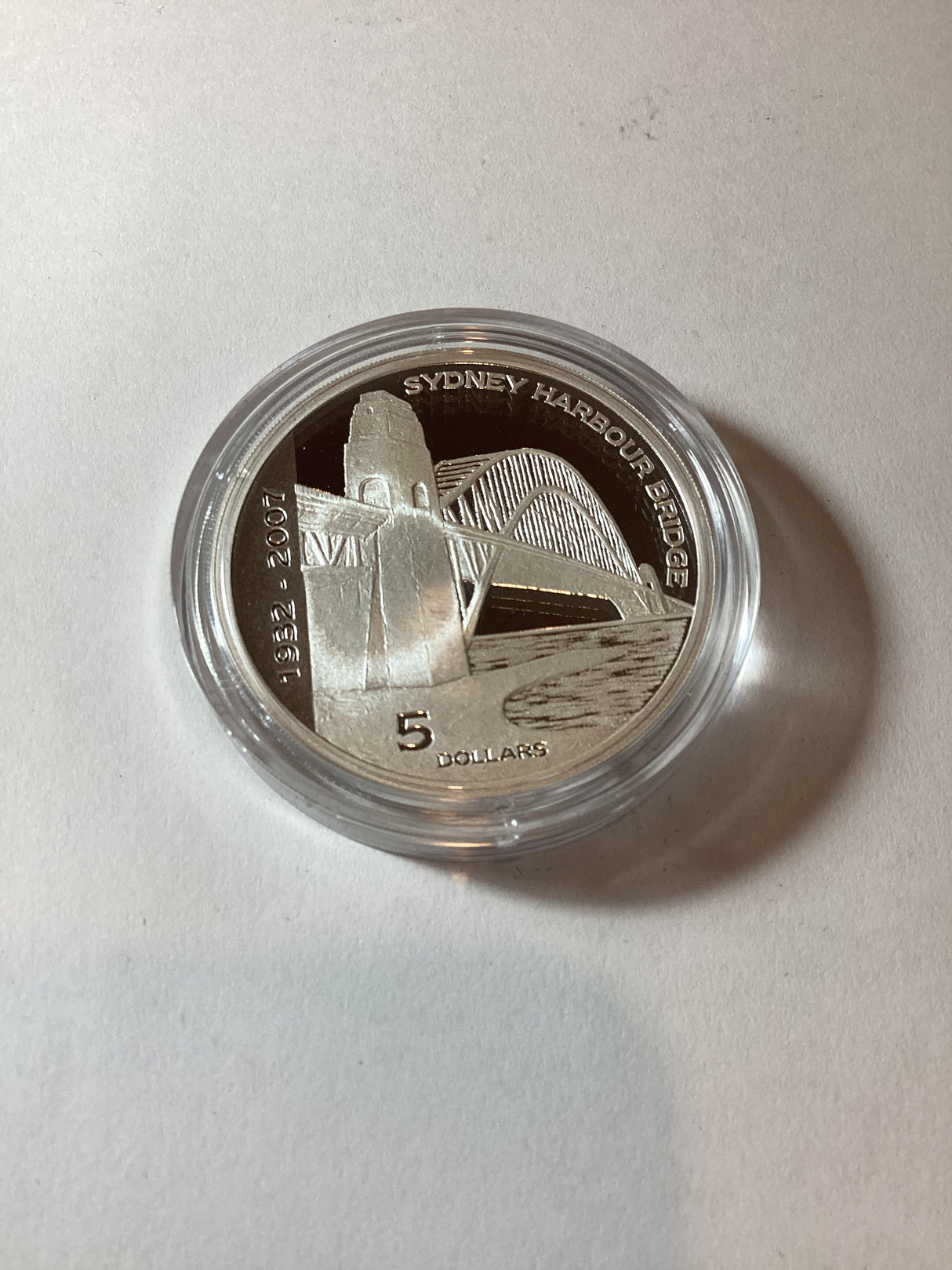 2007 $5 Silver Proof Coin 75th Anniversary Harbour Bridge