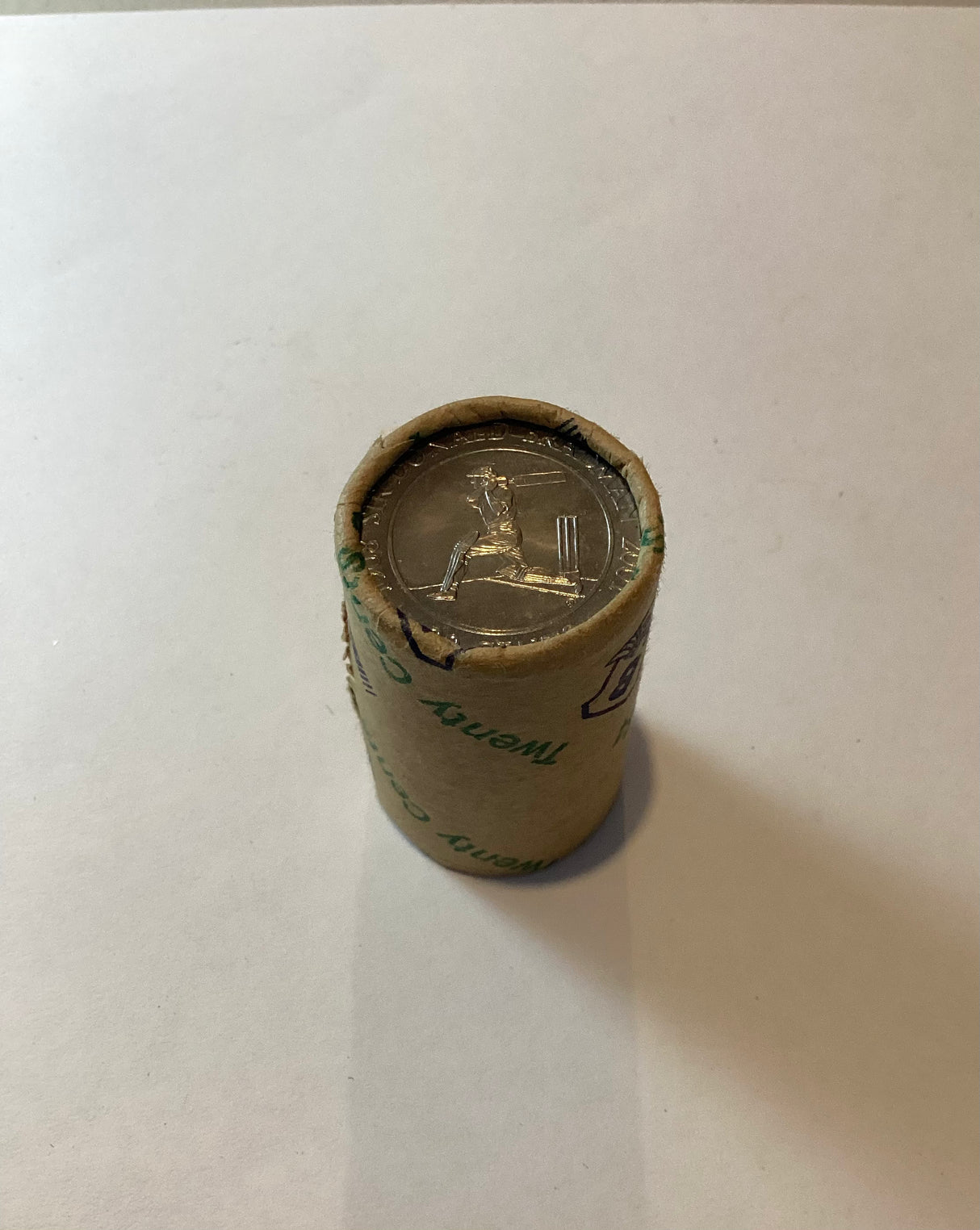 2001 Bradman 20c Coin Roll. Heads/Tail