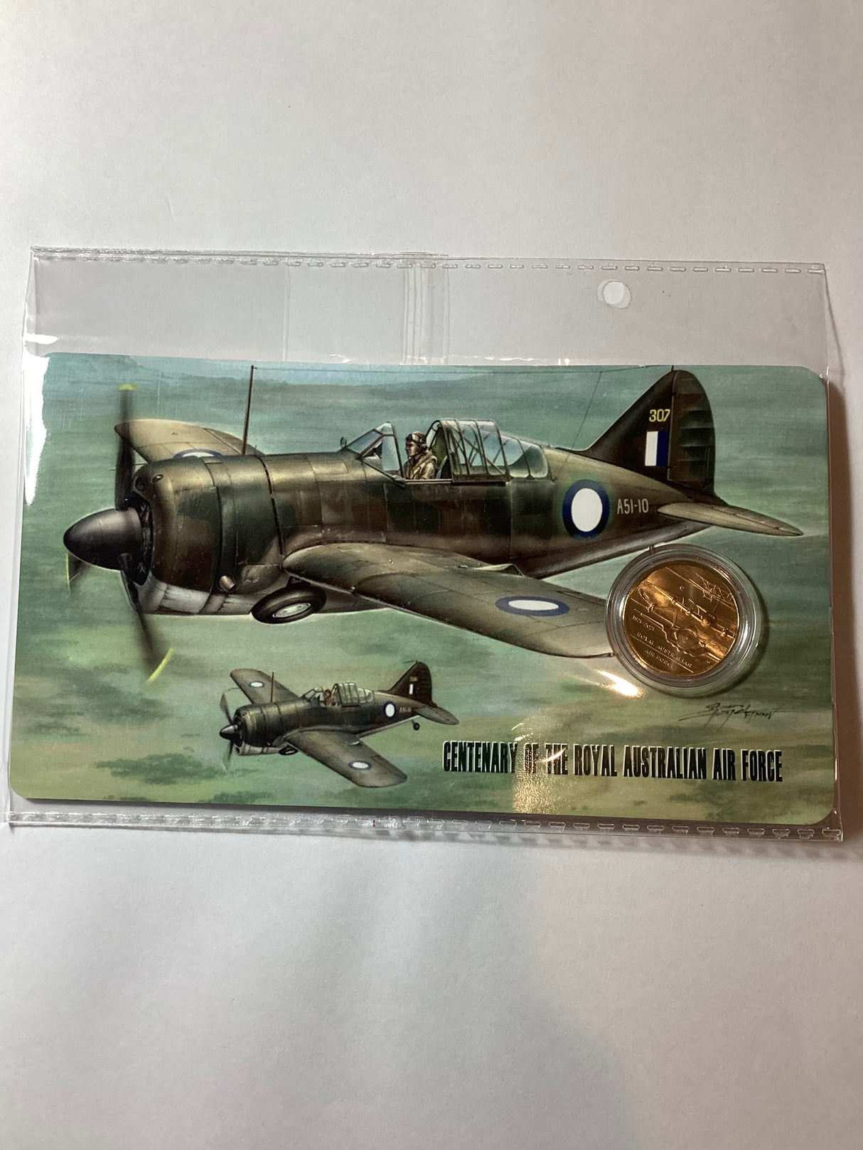 2021 Centenary of the Royal Australian Air Force $1 Private issue Carded Coin