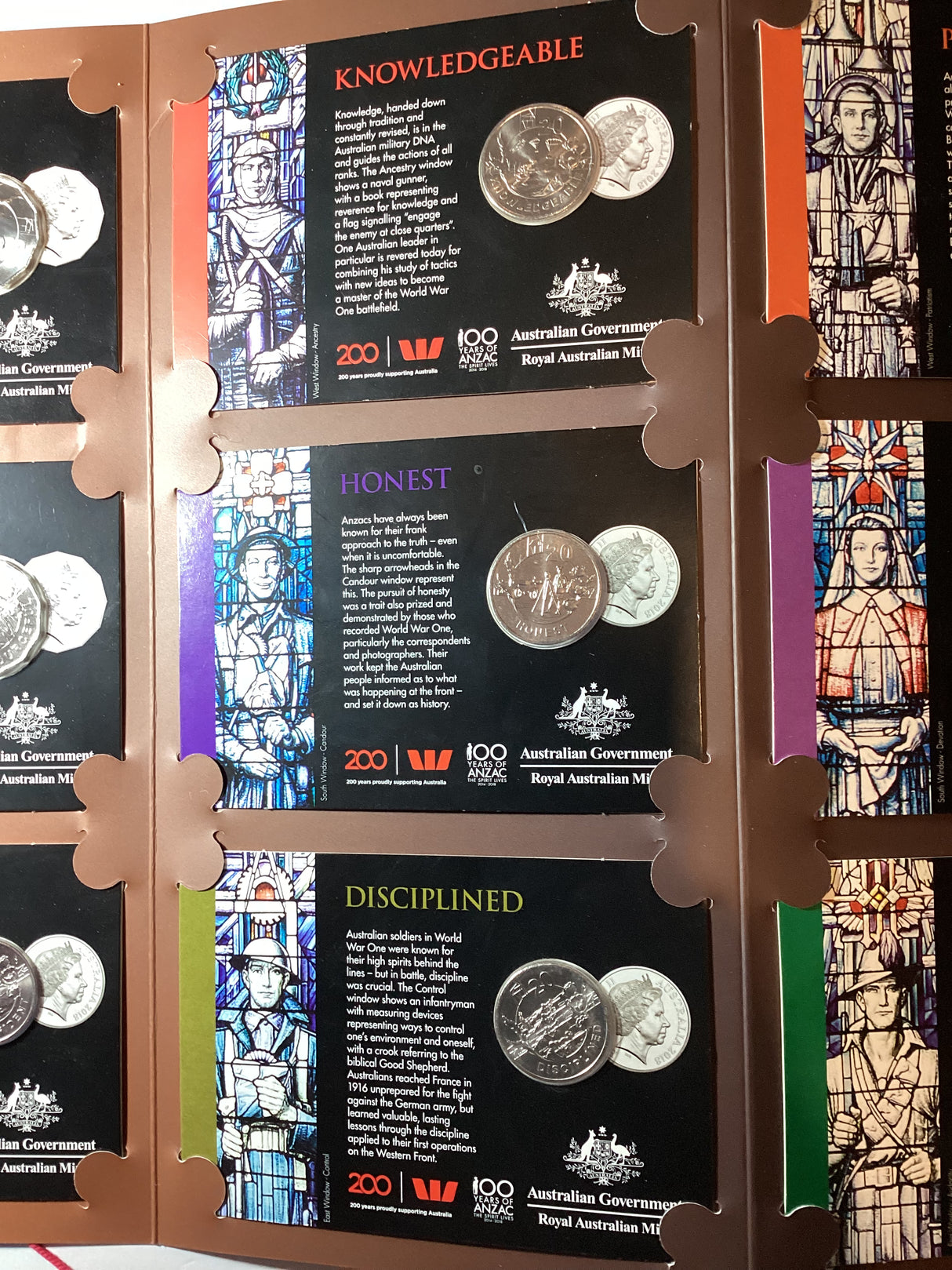 2018 ANZAC Spirit Coin Collection. 15 Coin Uncirculated Set